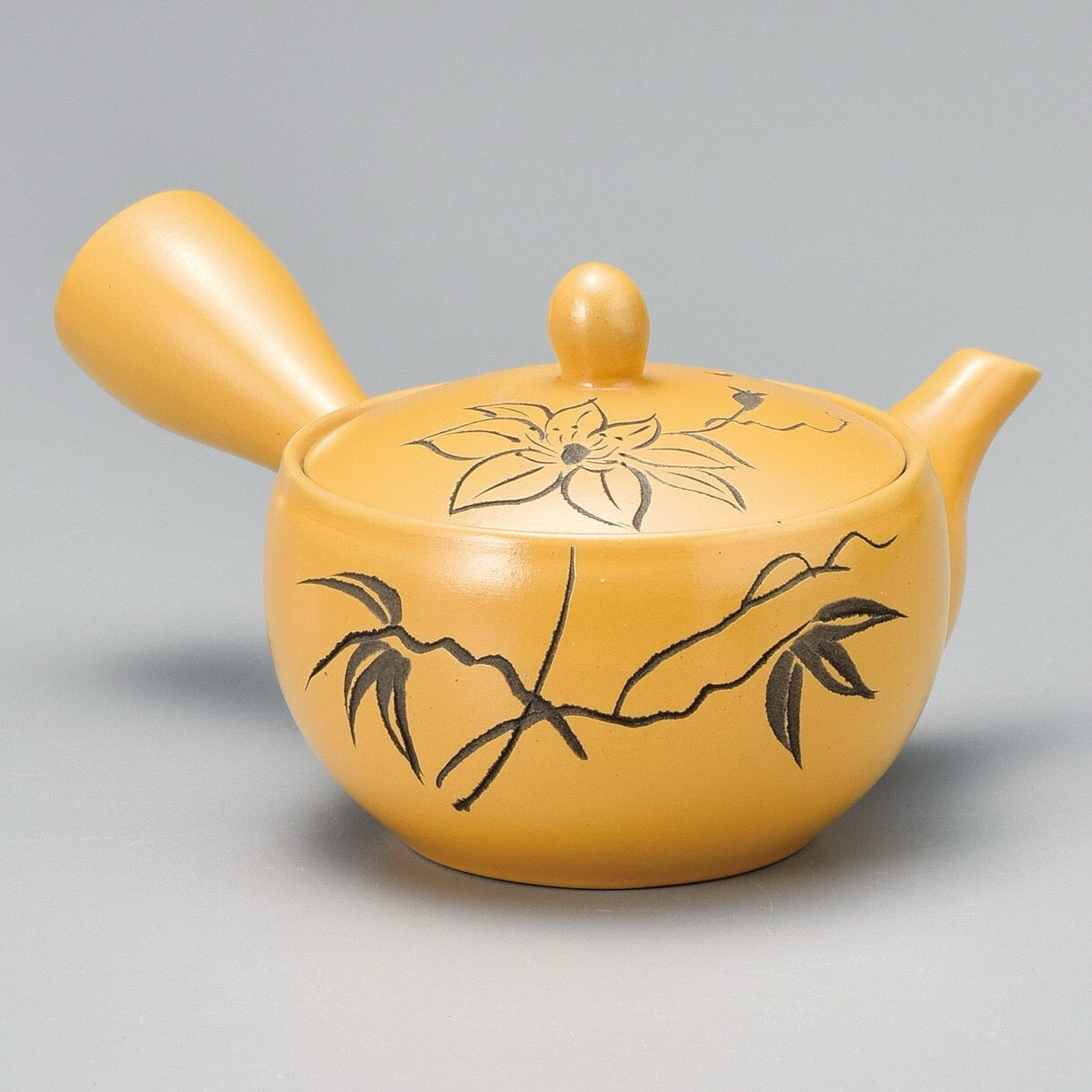 Yixing Hanabori Yellow Tokoname-yaki Kyusu