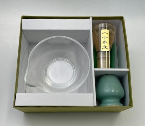 Matsugaoka Glass Kataguchi Chawan - Starter set